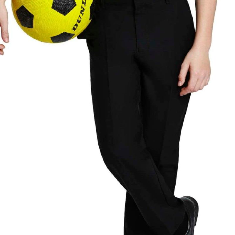 Boys Pull Up Elasticated School Trousers