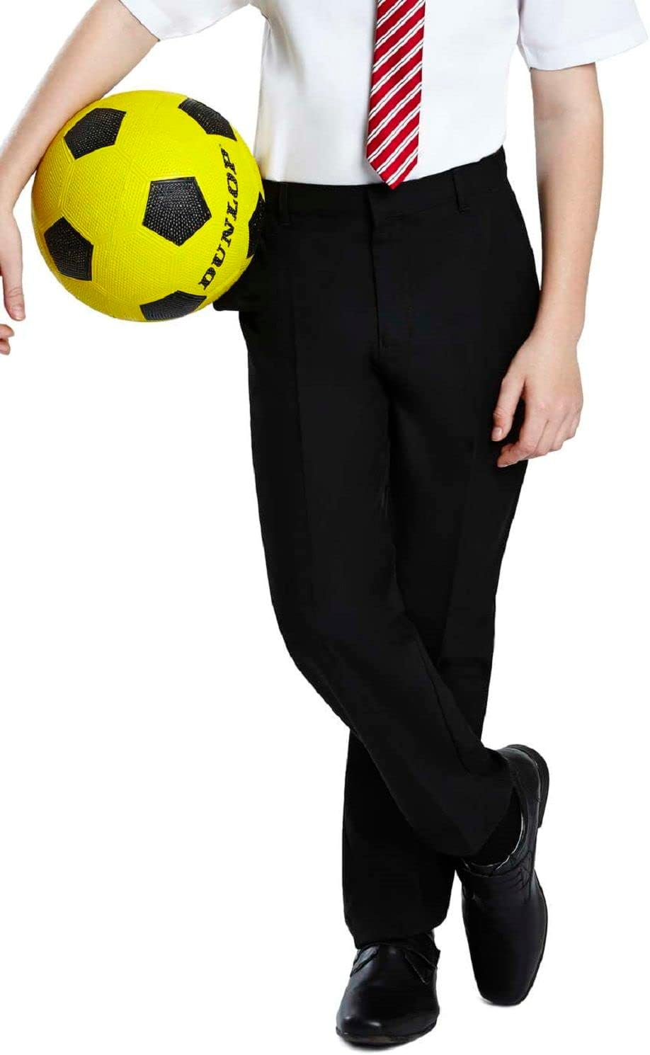 Boys Pull Up Elasticated School Trousers