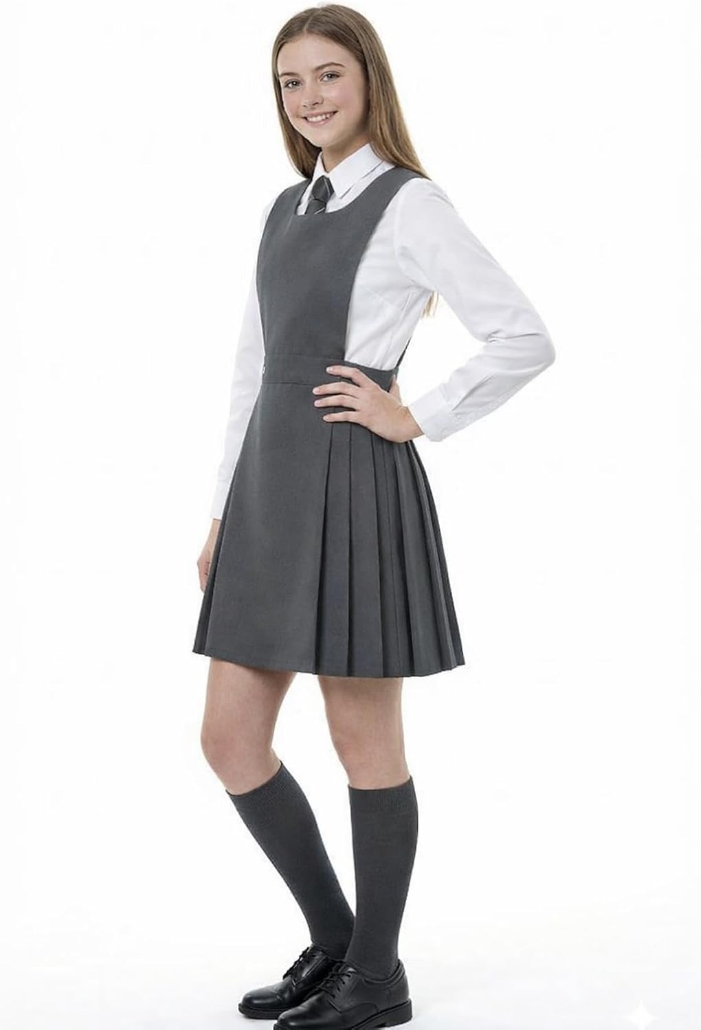 Pinafore Pleated School Dress - Image 2