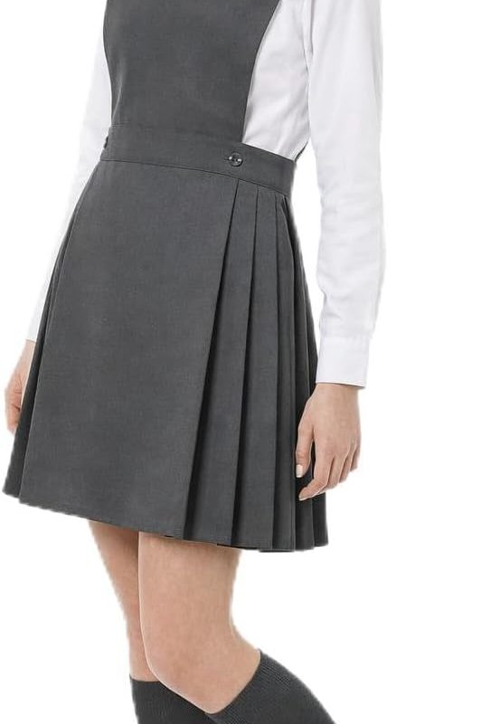 Pinafore Pleated School Dress