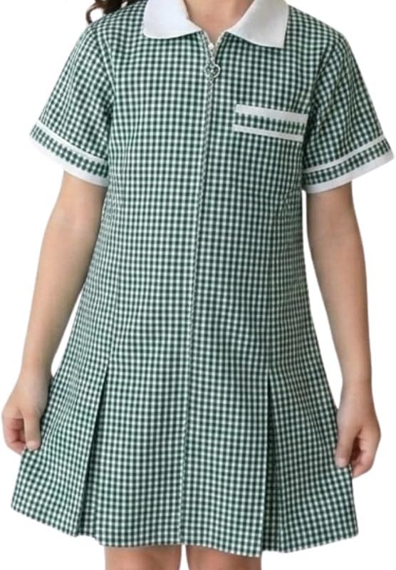 Girls Gingham School Dress