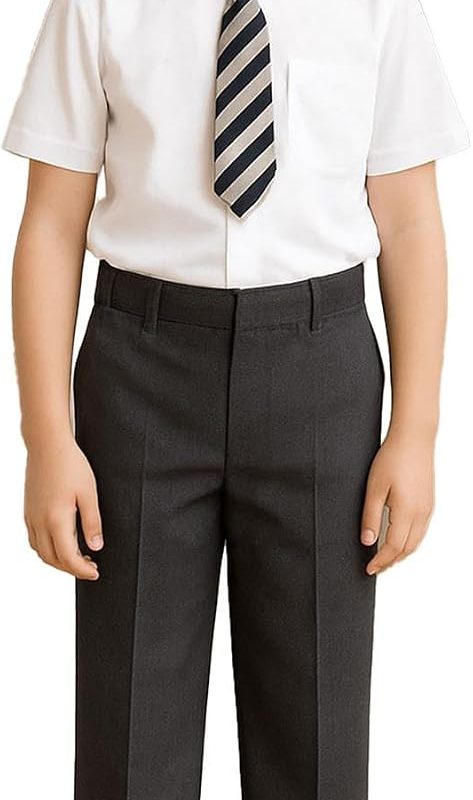 Boys Black School Trousers