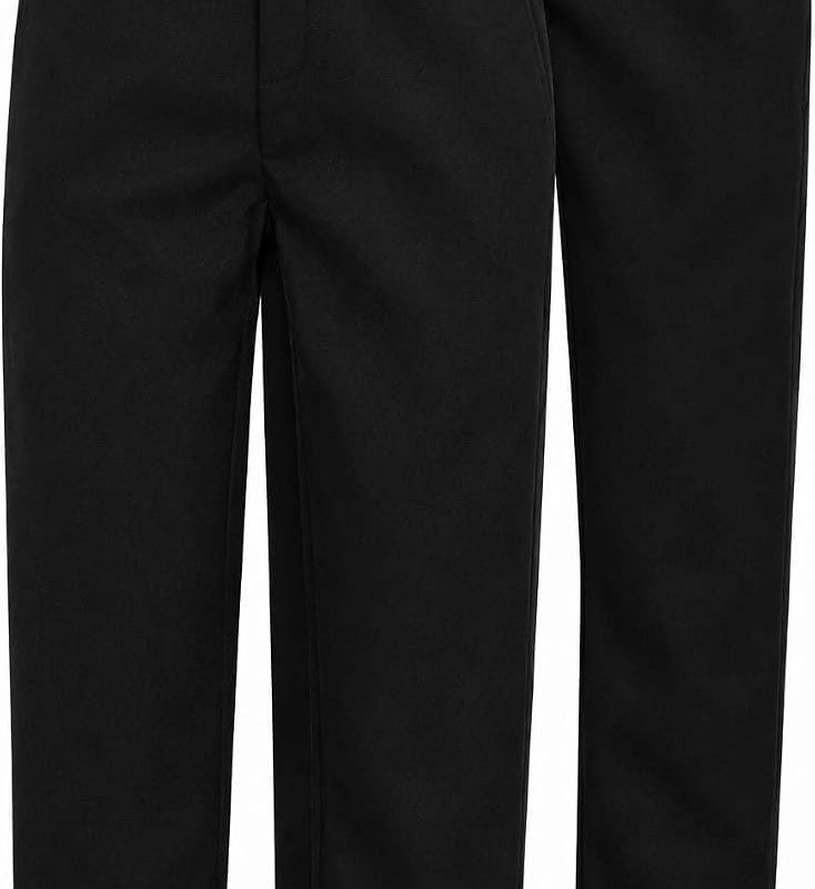2 Pack Boys School Trousers