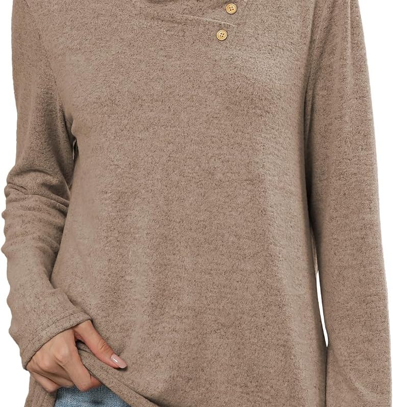 Long Sleeve Cowl Neck Tunic Jumper